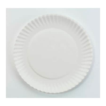 Ajm Packaging AJM Packaging Corp AJMPP6GREWH, Paper Plates, 6" Dia., White, 1000/Carton 40111